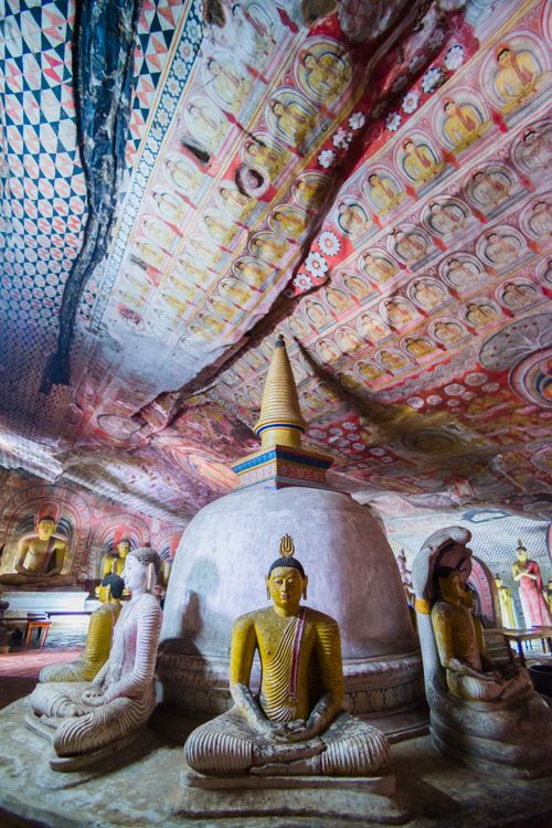 Sri Lanka Travel Photography Dambulla Cave Temples cave 2 Cave of the Great Kings or Temple of the Great King UNESCO World Heritage Site Dambulla Central Province Sri Lanka Asia