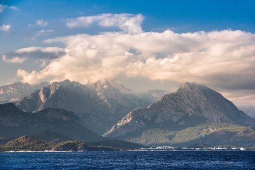 Turkey Landscape Photography Tahtali Taurus Mountains Kemer Antalya Province Lycia Anatolia Mediterranean Sea Turkey Eastern Europe