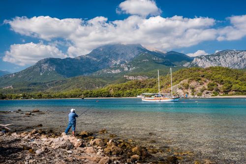 Turkey Travel Photography Bay at Phaselis near Kemer Antalya Province Mediterranean Coast Turkey Eastern Europe 2