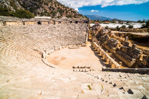 Turkey Travel Photography Myra Amphitheatre the largest in Lycia Demre Antalya Province Anatolia Turkey Eastern Europe