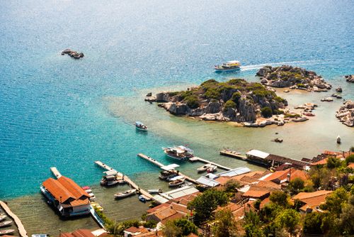 Turkey Travel Photography Sunken City of Kekova Antalya Province Lycia Anatolia Mediterranean Sea Turkey Eastern Europe