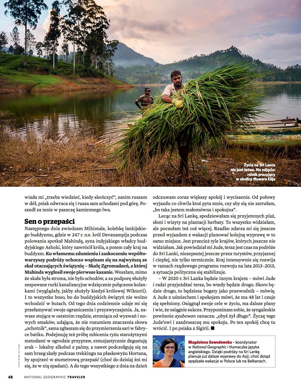 National Geographic Traveller Magazine Sri Lanka Article 3