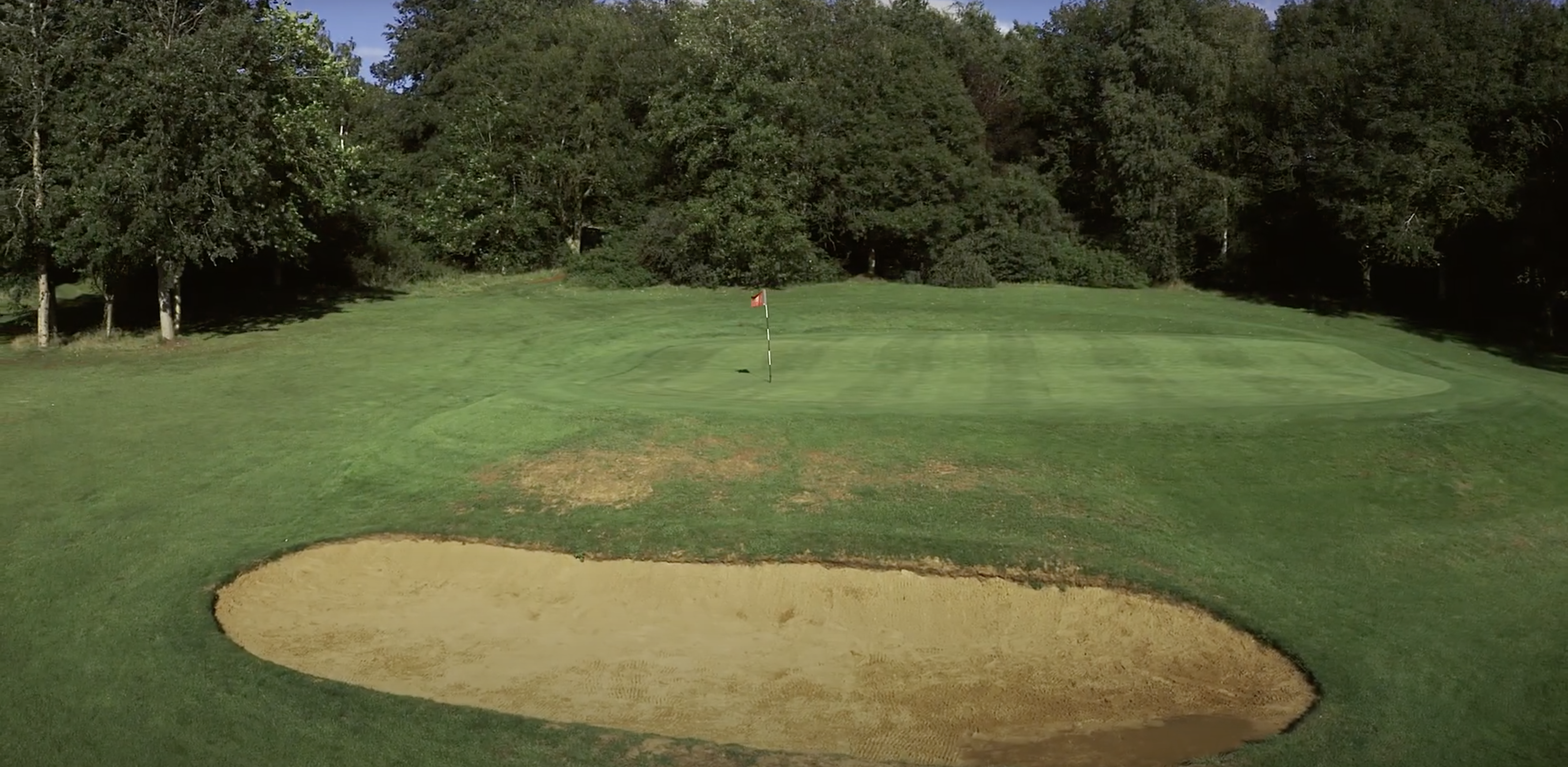 Golf Course Drone Flyover Commercial Video Hole 5