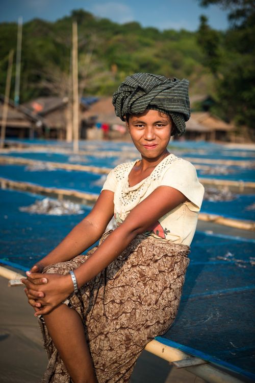 Documentary Travel Portrait Photography by UK London Documentary Portrait Photographer Myanmar Burma Tizit Beach