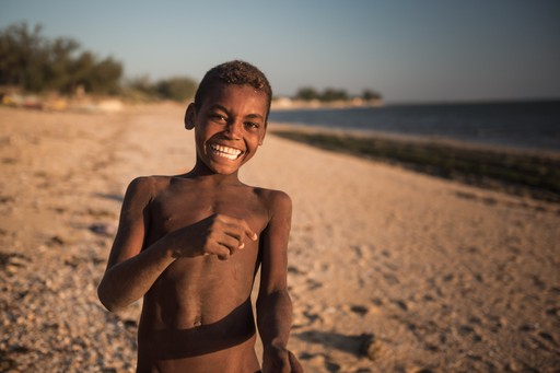 Madagascar Wildlife Photography Holiday Portrait of Madagascan boy on Ifaty Beach South West Madagascar Africa
