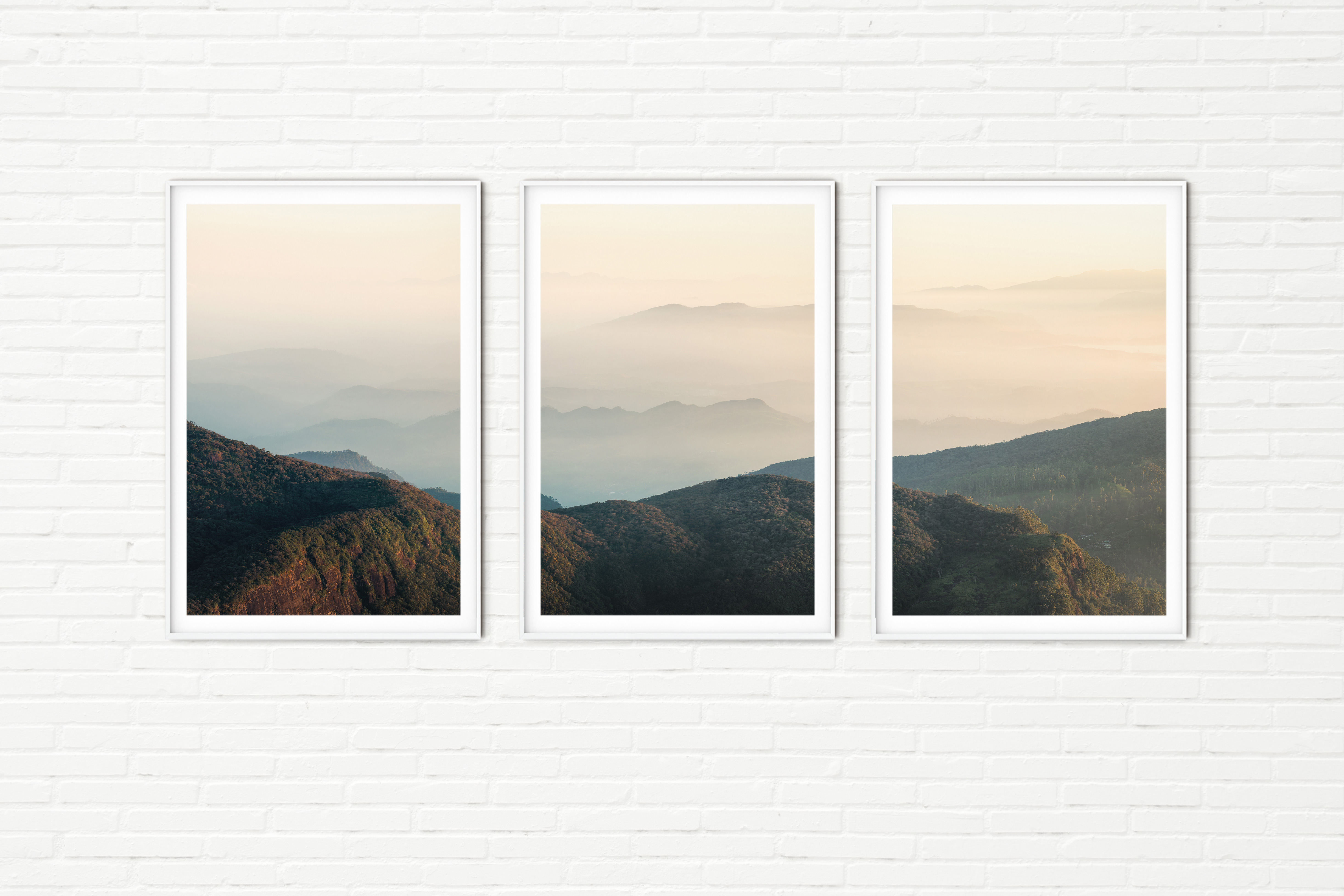 Misty Mountain Landscape at Sunrise