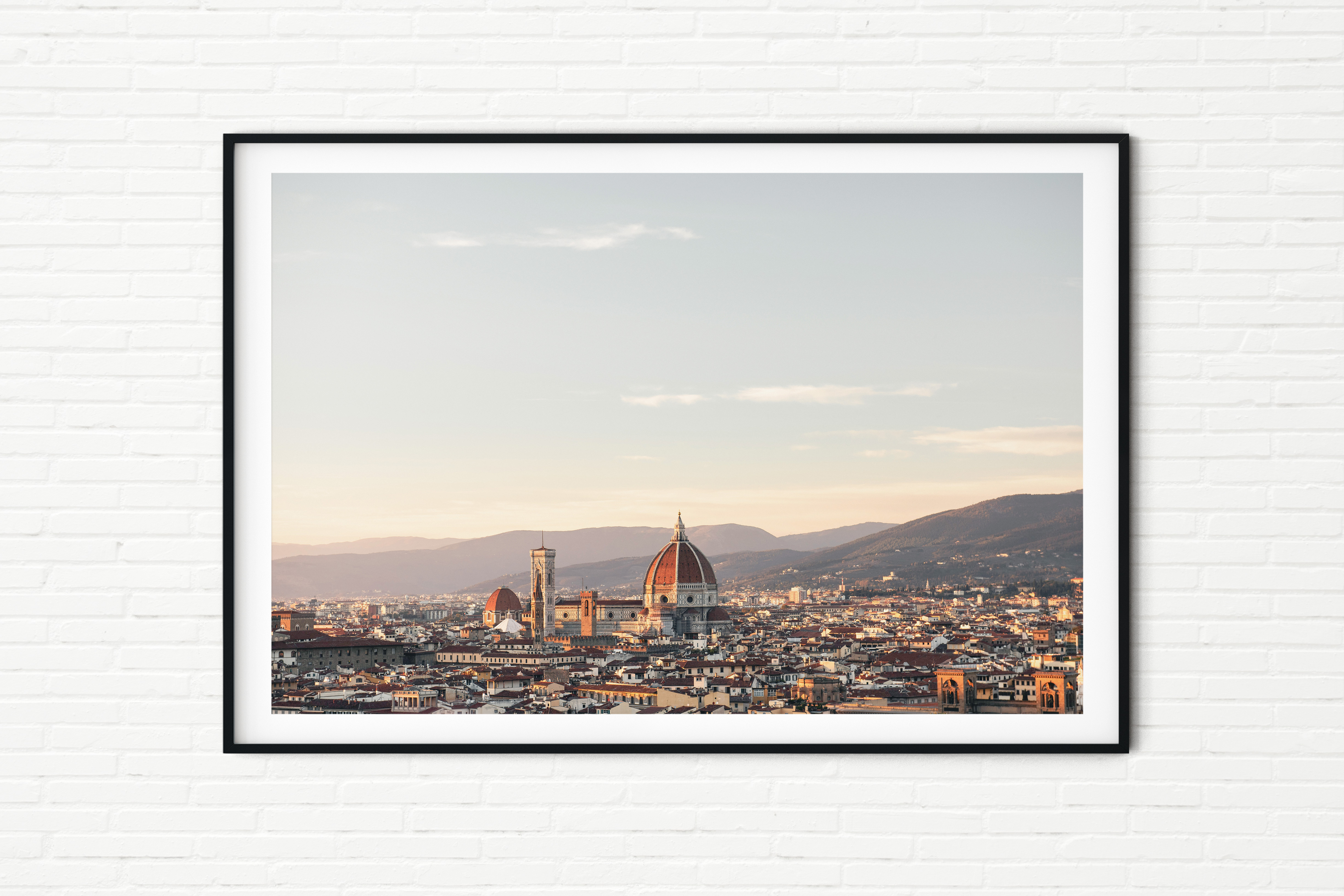 Florence Cathedral and City Skyline Cityscape