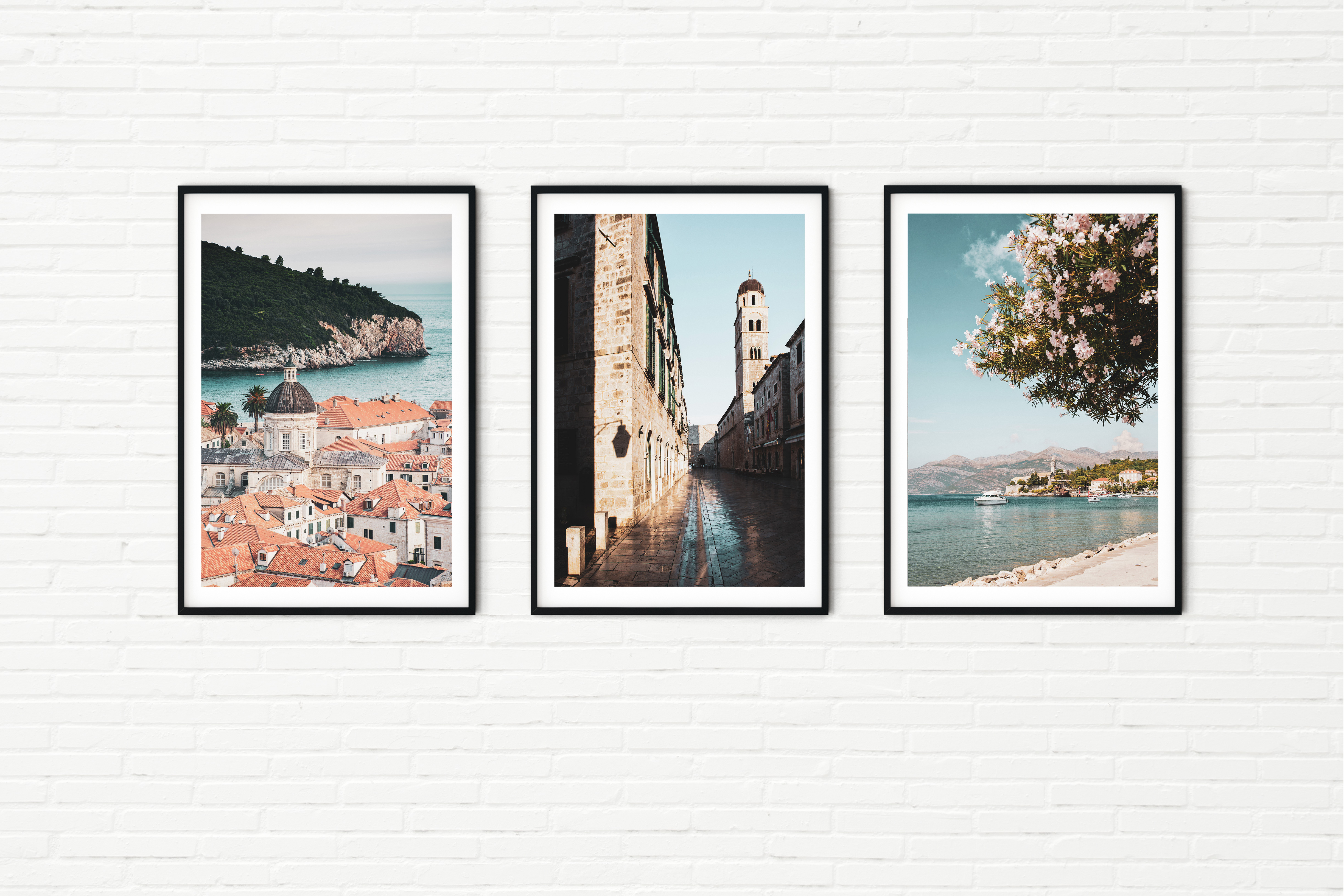 Dubrovnik Architecture - Set of Three Photos